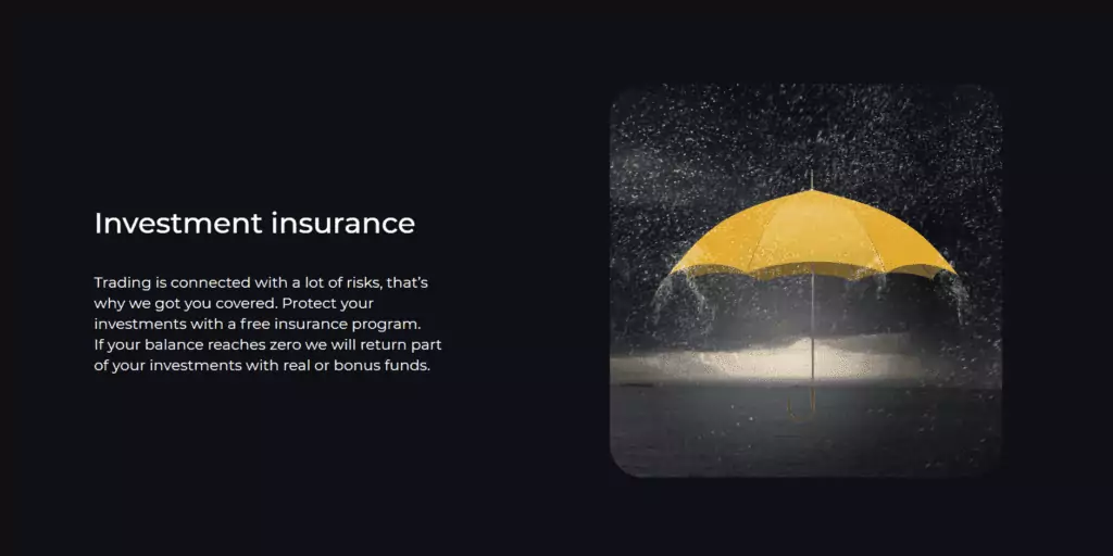 binomo insurance