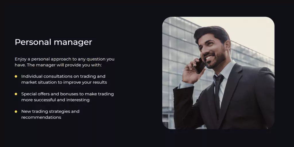 binomo personal manager