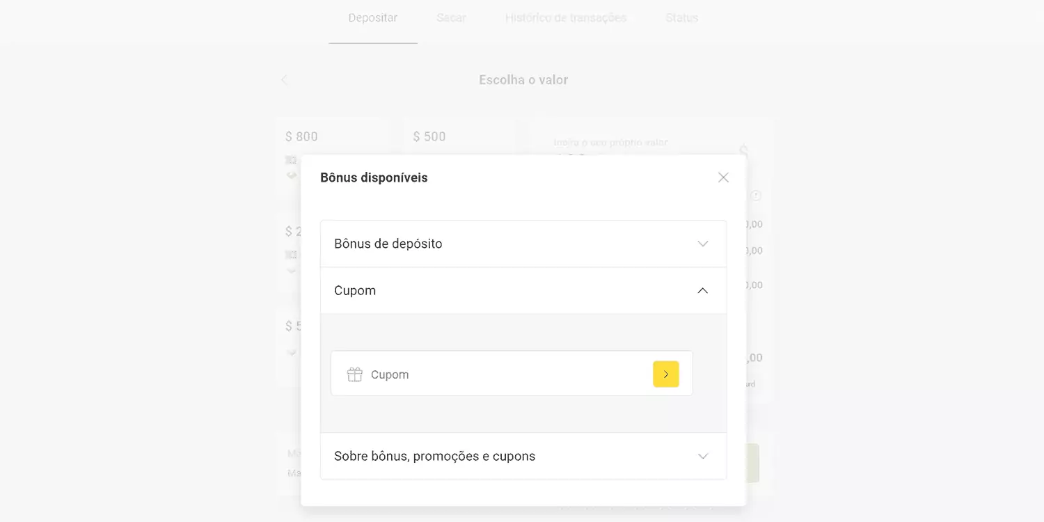 cupom de bônus binomo