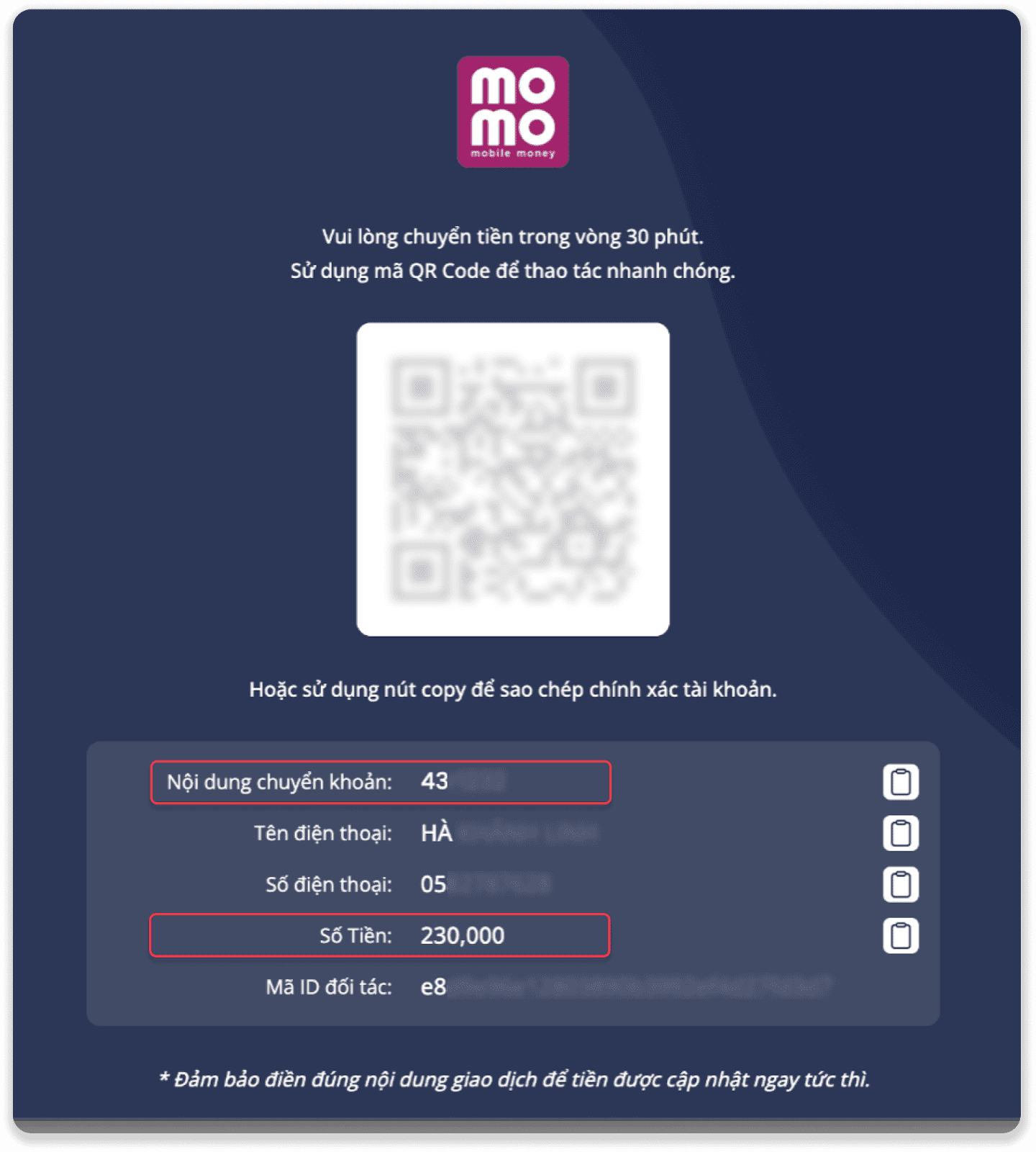 deposit momo 4