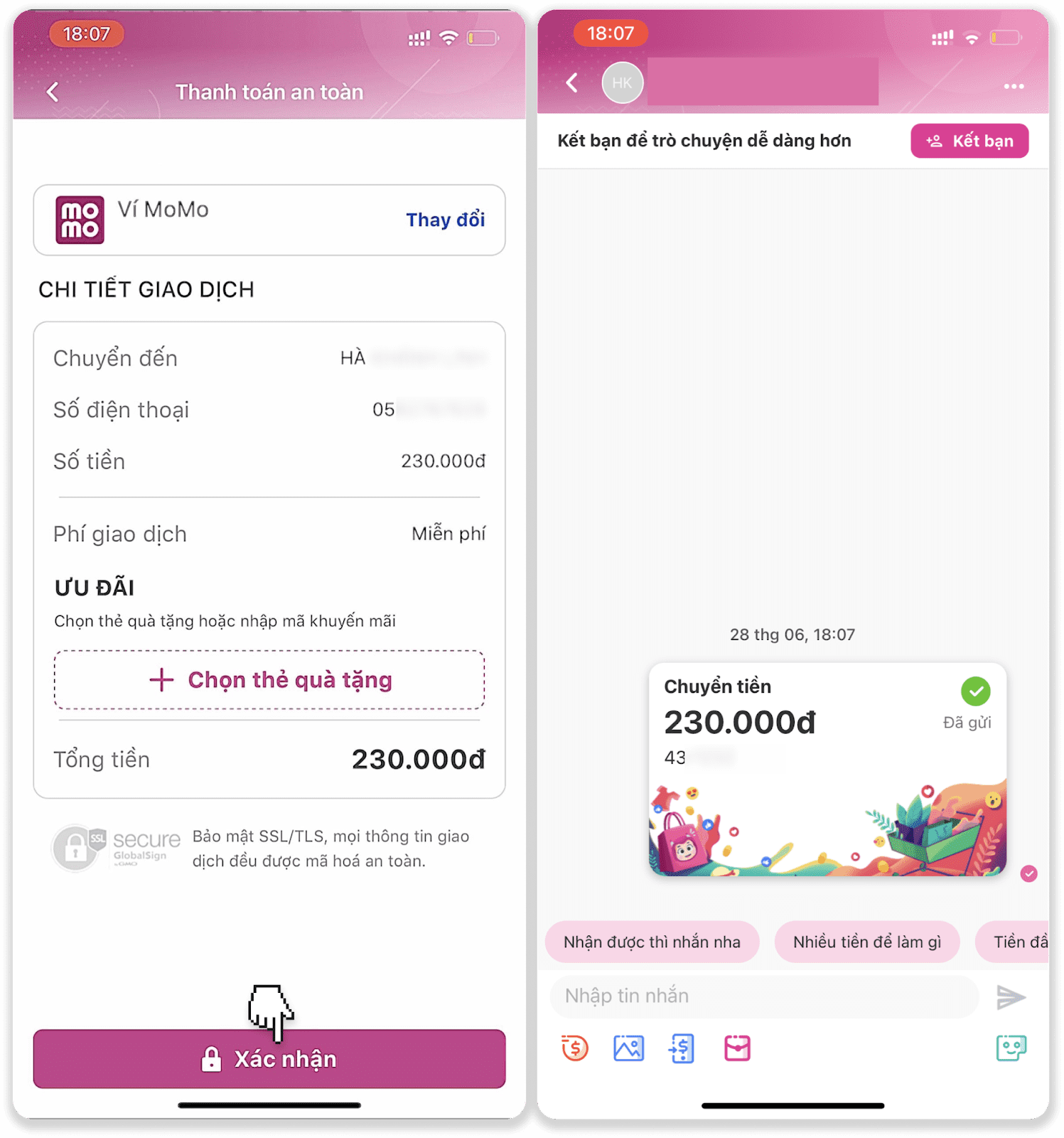 deposit momo 6