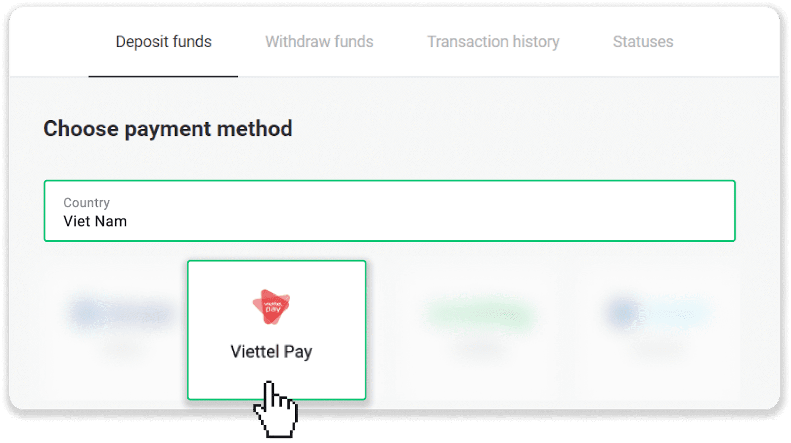 deposit viettel pay 2