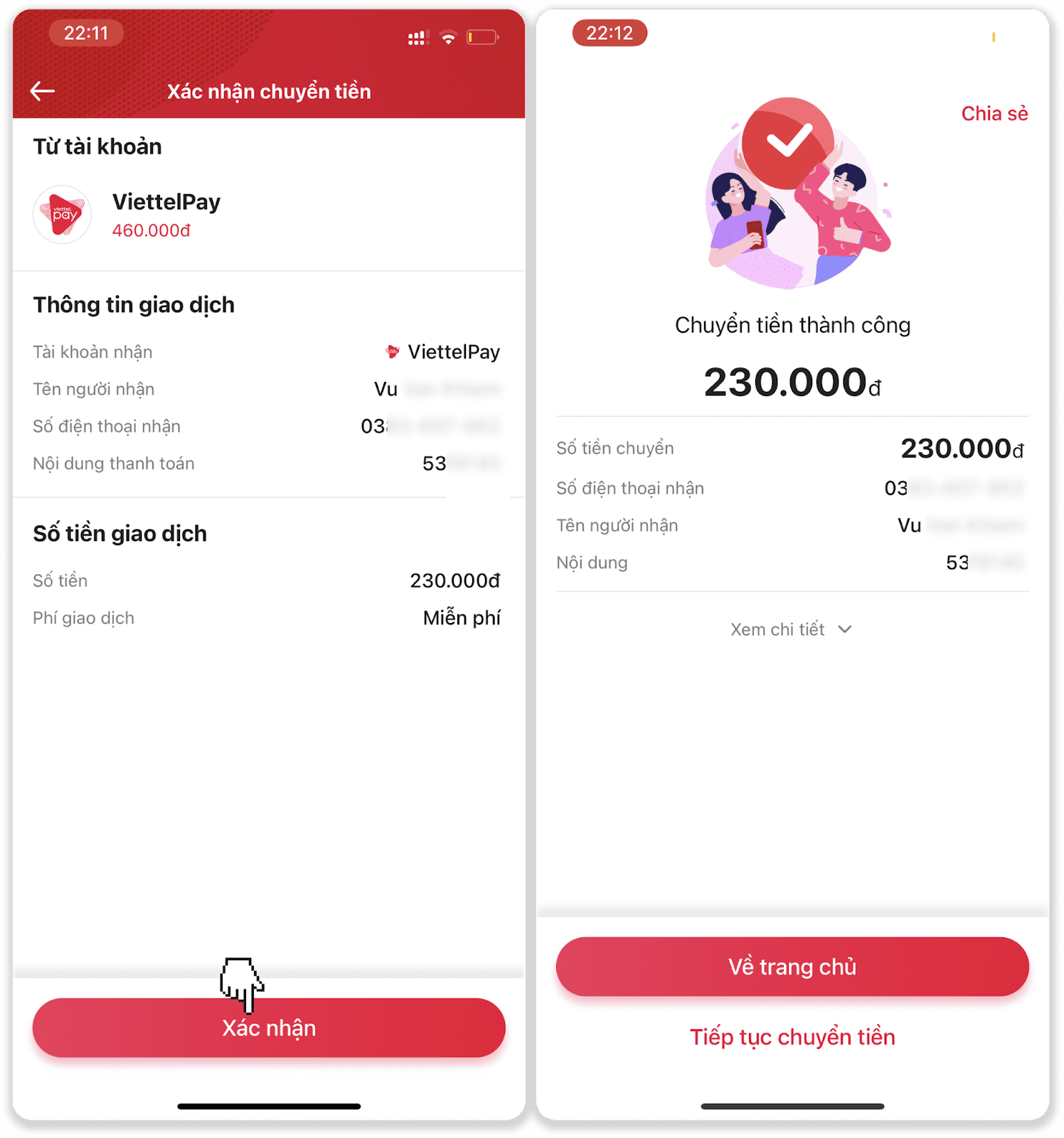 deposit viettel pay 6